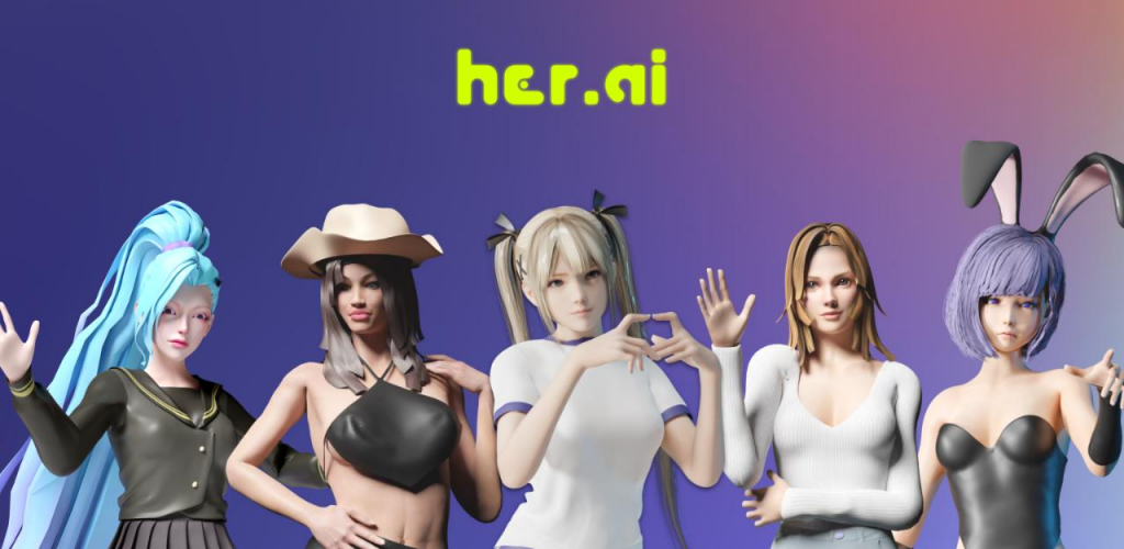 别再氪金养 “纸片人”了，Her.AI 让你边和虚拟女友谈恋爱边赚钱